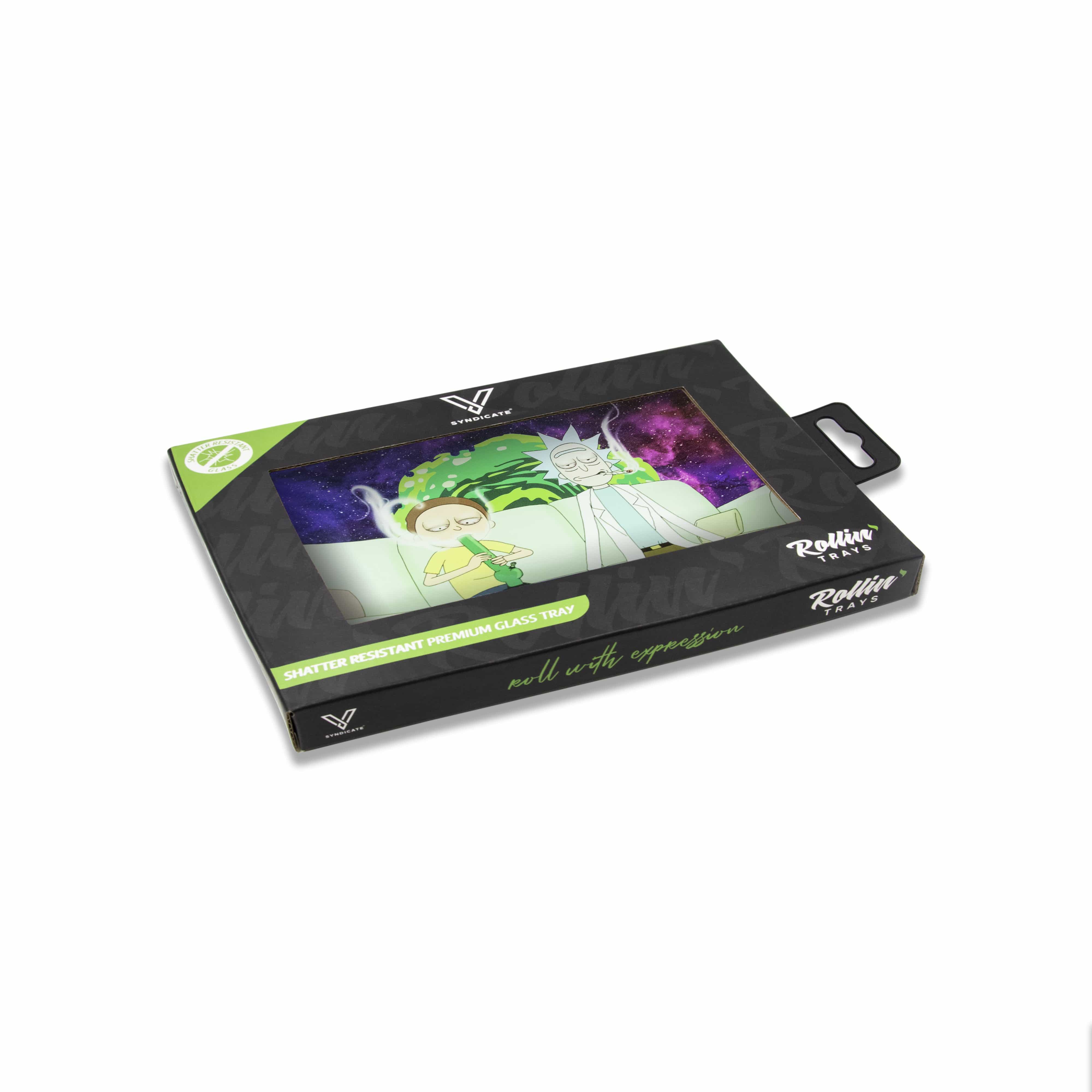Couch Lock Rick And Morty Glass Rolling Tray