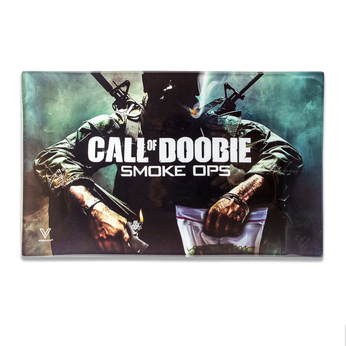 Call of Doobie Glass Rollin' Tray - Discreet Smoker