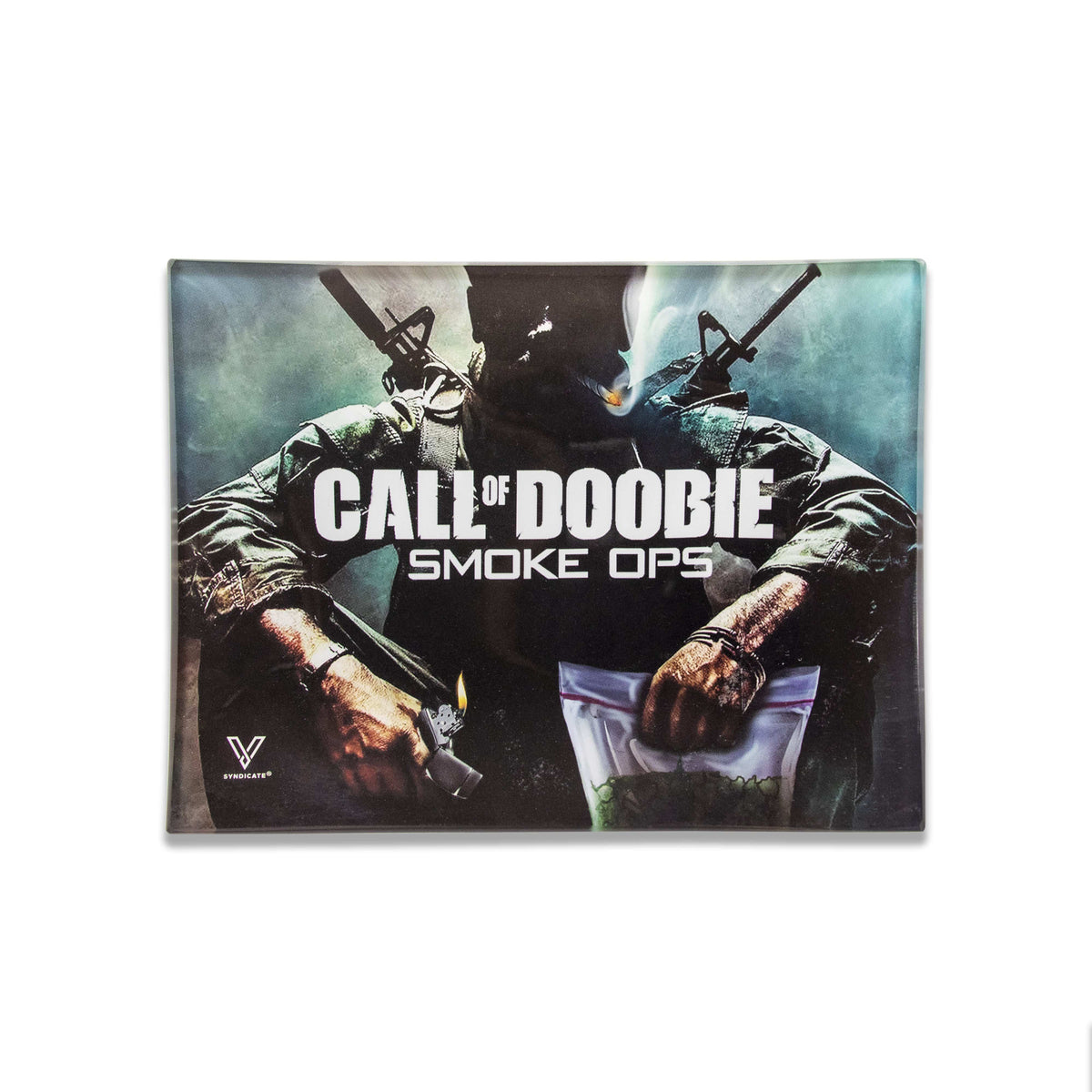 Call of Doobie Glass Rollin' Tray - Discreet Smoker