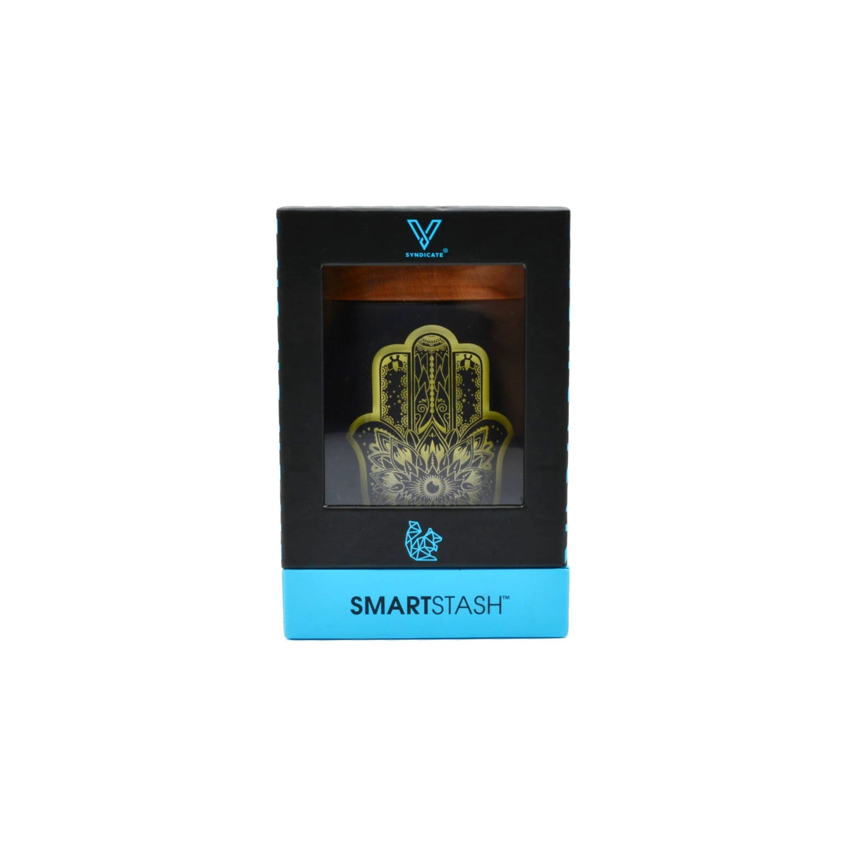 Hamsa Yellow SoleStash (Grinder + Stash Jar) - Discreet Smoker