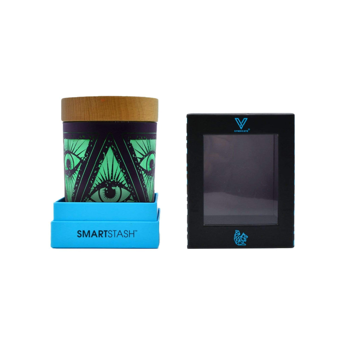 Illuminati Green SoleStash (Grinder + Stash Jar) - Discreet Smoker