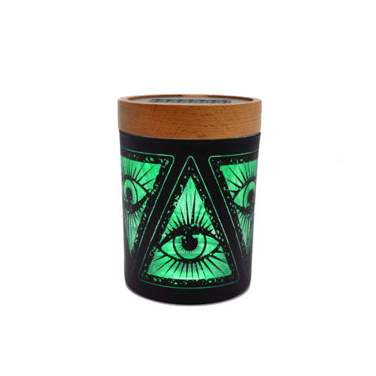 Illuminati Green SoleStash (Grinder + Stash Jar) - Discreet Smoker