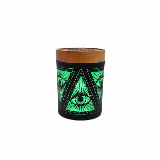 Illuminati Green SoleStash (Grinder + Stash Jar) - Discreet Smoker