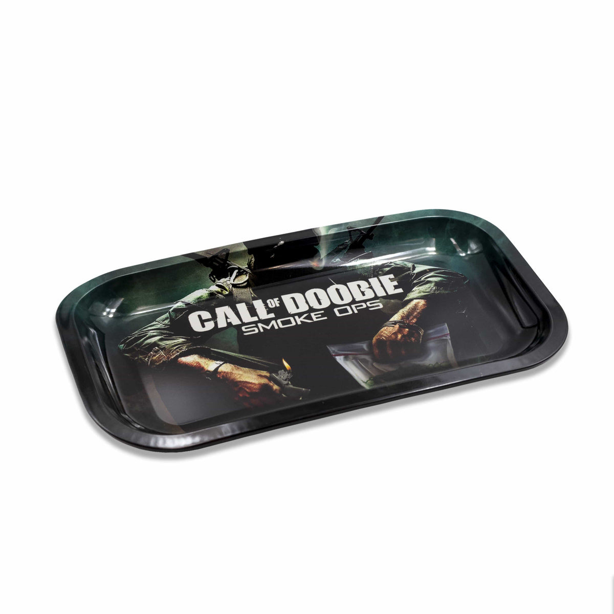 Call of Doobie Metal Rollin' Tray - Discreet Smoker