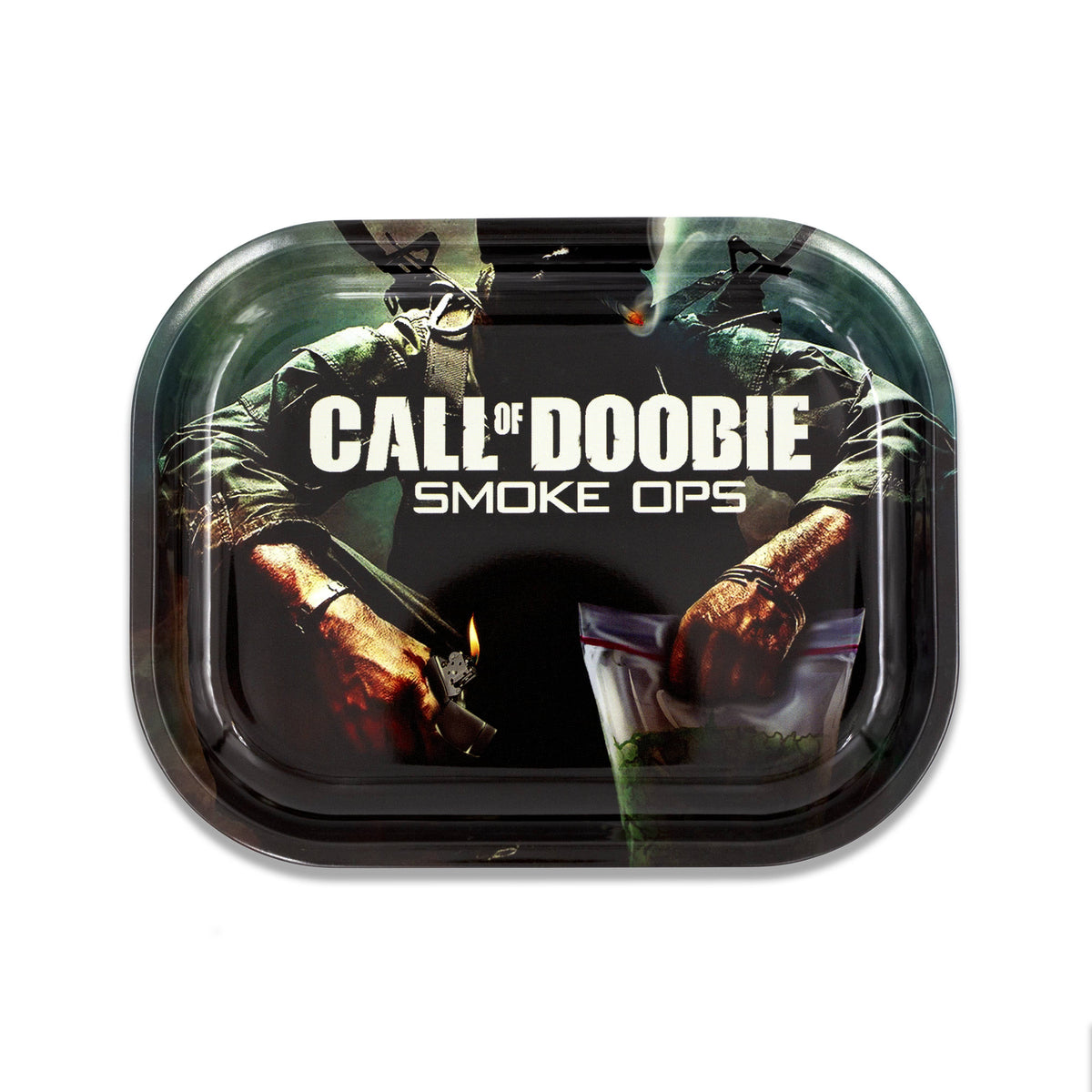 Call of Doobie Metal Rollin' Tray - Discreet Smoker