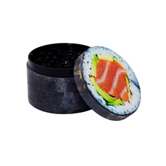 Sushi Roll 4-Piece SharpShred Dine-In Grinder - Discreet Smoker