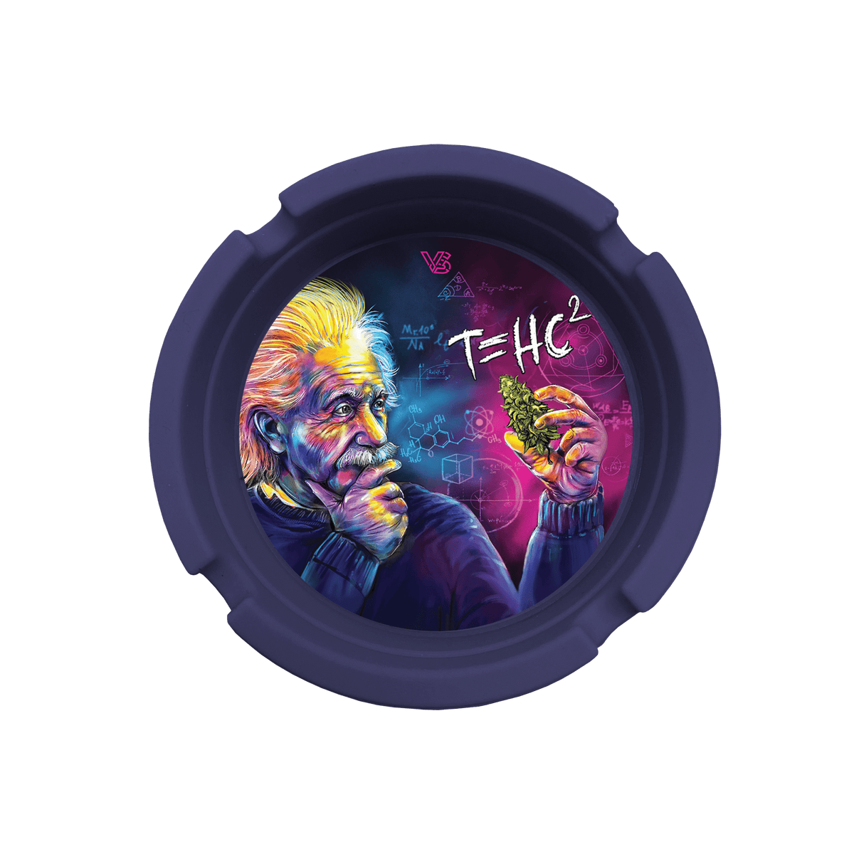 T=HC2 Einstein Classic Blazin' Silicone Ashtray - Discreet Smoker