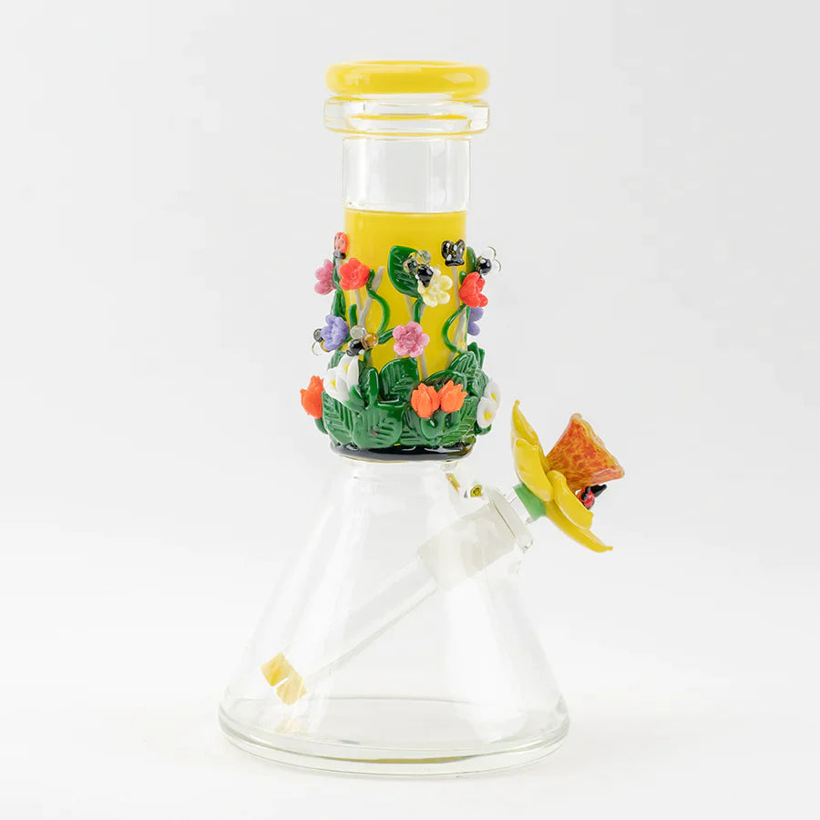 Sunshine Garden Beaker Water Pipe - Discreet Smoker