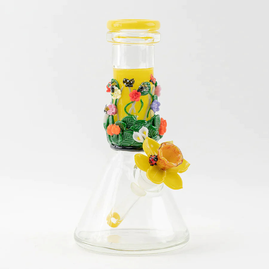 Sunshine Garden Beaker Water Pipe - Discreet Smoker